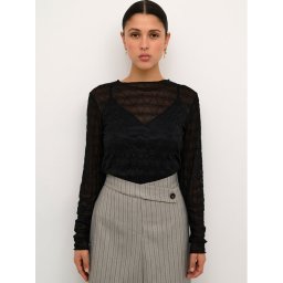 Karen by Simonsen Blúz Kirstinekb 10104601 Fekete Feminine Fit