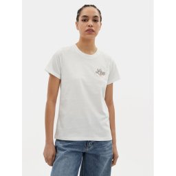 Lee Póló Small Logo 112350196 Ekru Regular Fit