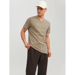 Jack&Jones Póló Split 12164972 Bézs Standard Fit