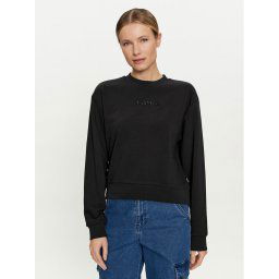 Vans Pulóver W Essential Ft Rlx Crew VN000JF5 Fekete Regular Fit