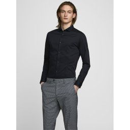 Jack&Jones Ing Parma 12097662 Fekete Super Slim Fit