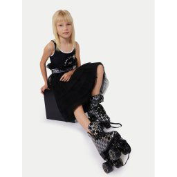 Karl Lagerfeld Kids Szoknya Z30093 D Fekete Regular Fit