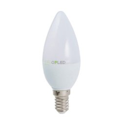Optonica E14 C37 LED izzó 6W 480lm 6000K hideg fehér 240° 1780