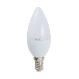 Optonica E14 C37 LED izzó 6W 480lm 2700K meleg fehér 240° 1782