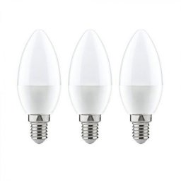Optonica E14 C37 LED izzó 6W 480lm 4500K nappali fehér 180° 3db/csomag 1420