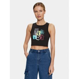 Vans Felső Special Character Fitted Tank VN000GZW Fekete Slim Fit