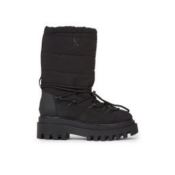 Calvin Klein Jeans Hótaposó Flatform Snow Boot Nylon Wn YW0YW01146 Fekete
