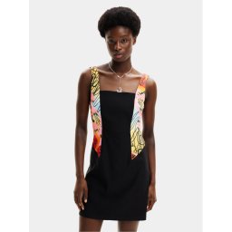 Desigual Nyári ruha MONSIEUR CHRISTIAN LACROIX Marbella 24SWVW75 Fekete Slim Fit