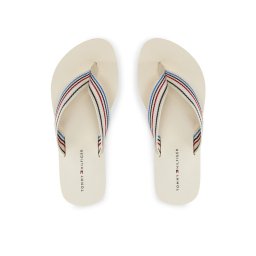 Tommy Hilfiger Flip-flops Wedge Stripes Beach Sandal FW0FW07858 Bézs