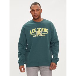 Lee Pulóver Varsity 112349109 Zöld Regular Fit