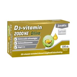 JutaVit D3-vitamin 2000NE Oliva lágykapszula 100x