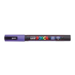 UNI Dekormarker, 0,9-1,3 mm, UNI "Posca PC-3ML", fényes lila