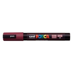 UNI Dekormarker, 1,8-2,5 mm, UNI "Posca PC-5M", vörösbor
