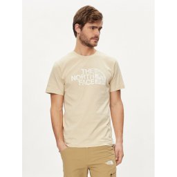 The North Face Póló Woodcut Dome NF0A87NX Bézs Regular Fit