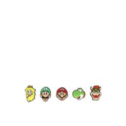 Crocs Cipő dekoráció Super Mario 5 Pack 10007701 Színes