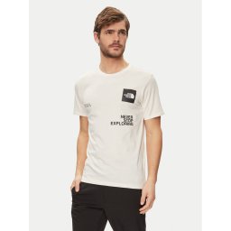 The North Face Póló Foundation Coordinates NF0A882Z Ekru Regular Fit