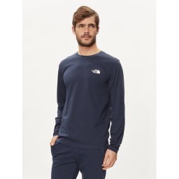 The North Face Hosszú ujjú Simple Dome NF0A87QN Sötétkék Regular Fit
