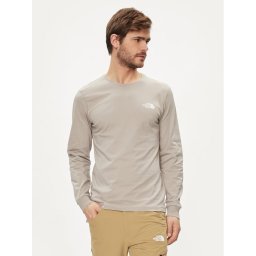 The North Face Hosszú ujjú Easy NF0A87N8 Szürke Regular Fit