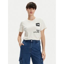 The North Face Technikai póló Foundation Coordinates NF0A882W Ekru Regular Fit