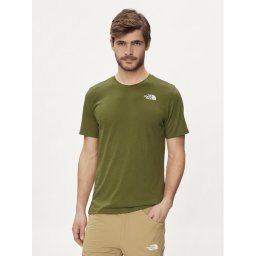 The North Face Póló Foundation Mountain Lines NF0A8830 Zöld Regular Fit