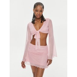 Juicy Couture Blúz JCWCT23326 Rózsaszín Slim Fit