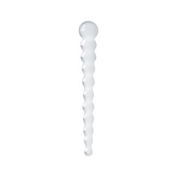 Gildo Glass No. 20 - gyöngyös üveg dildó (átlátszó)