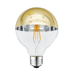 Optonica filament E27 G95 LED izzó 4W 400lm 2700K meleg fehér arany üveg búra 180° 1889