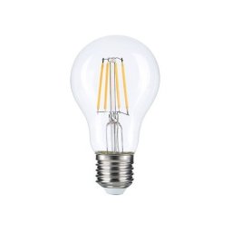 Optonica vintage filament E27 A60 LED izzó 7W 800lm 2700K meleg fehér ezüst üveg 1880
