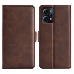 SIDE Wallet tok Motorola Moto E13 sötétbarna