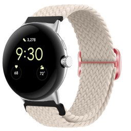 FONATOS Nylon szíj a Google Pixel Watch / Pixel Watch 2 bézs színűhöz