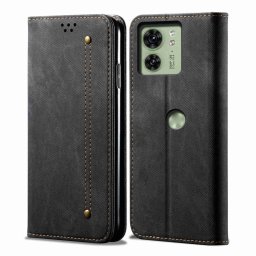 DENIM pénztárcahuzat Motorola Edge 40 fekete