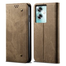 DENIM pénztárca huzat Oppo A79 5G szürkésbarna