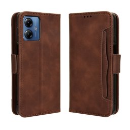 SLOT Motorola Moto G14 pénztárca borító barna
