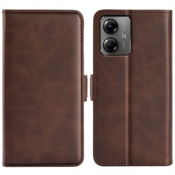 SIDE Wallet tok Motorola Moto G14 sötétbarna