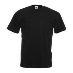 Fruit of the Loom F02 kereknyakú, rövid ujjú póló VALUEWEIGHT T, Black