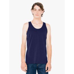 American Apparel uniszex ujjatlan póló AA2408 jersey trikó, Navy-S
