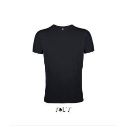SOL'S REGENT FIT környakas testhez álló férfi póló SO00553, Deep Black-S