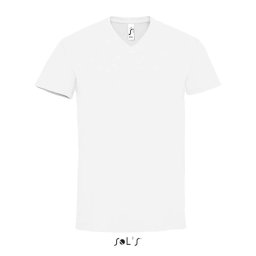 SOL'S MPERIAL V-nyakú férfi rövid ujjú póló SO02940, White-L