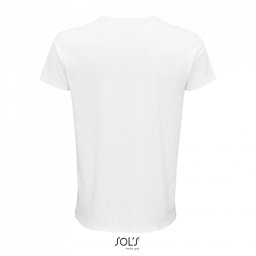 SOL'S CRUSADER férfi környakas rövid ujjú póló organikus pamutból SO03582, White-XS