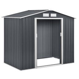 Rojaplast Archer "A" grey fém kerti ház, tároló - 213 x 127 x 195 cm, szürke