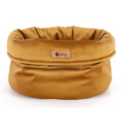 Petsy Royal basket kutya, macska bársonyos poliészter fekhely - arany - ? 40 cm