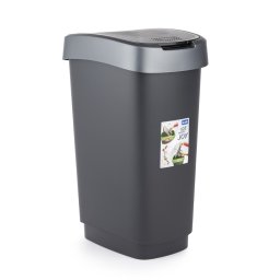 Rotho Twist hulladék tároló 25 L - szürke