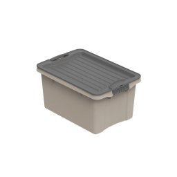 Rotho Eco compact műanyag tároló doboz, 4.5L - cappuccino