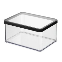 Rotho Loft műanyag konyhai tárolódoboz 2,25 L - fekete