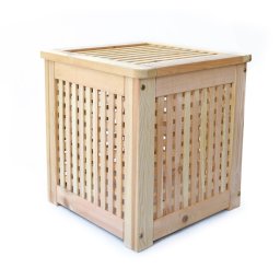 Rojaplast fából készült szennyestartó kosár