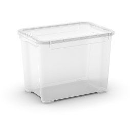 Curver T Box "S" műanyag tároló doboz fedéllel 20 L - átlátszó
