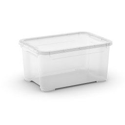 Curver T Box "XS" műanyag tároló doboz fedéllel 13,5 L - átlátszó