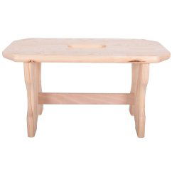 Rojaplast Forte fából készült mini szék/hokedli/sámli, fellépő natúr színben 39x19x21 cm