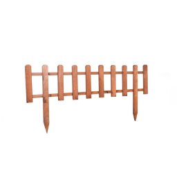 Rojaplast fenyőfából készült virágágyás kerítés, natúr - 100 cm