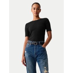 Gap Póló 540635-01 Fekete Slim Fit